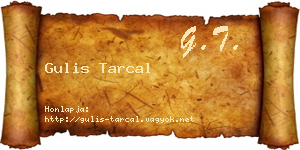 Gulis Tarcal névjegykártya